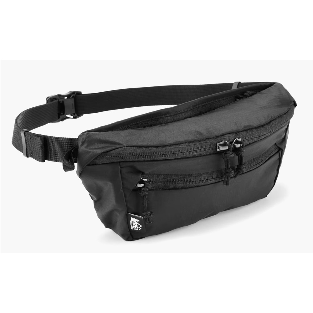 REI Co-op Black Ripstop Nylon Waist Pack Fanny Pack Hiking Travel Bag
